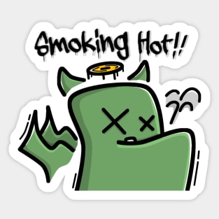 Smoking Hot Dragon Graffiti Sticker